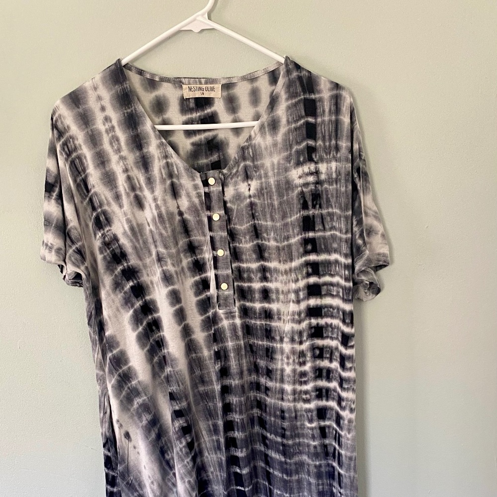 Nesting Olive S/M House Dress